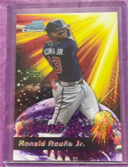 2025 Bowman Chrome #MR-24 Ronald Acuña Jr. — front