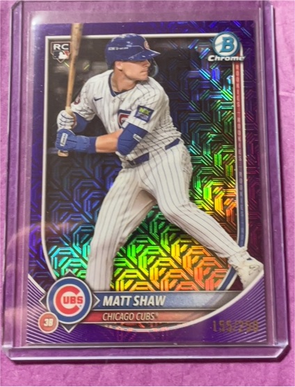 2025 Bowman Chrome #46 Matt Shaw — front
