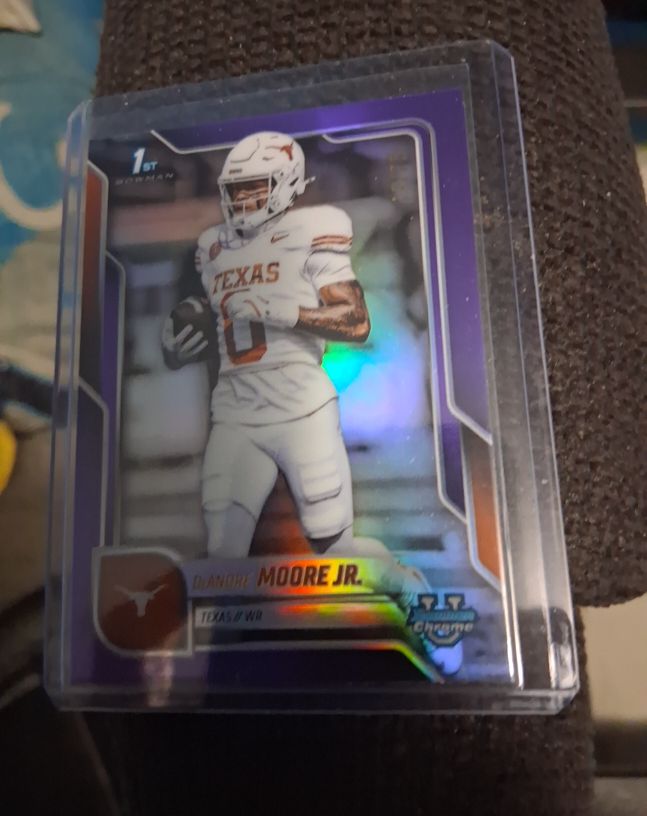 2025 Bowman Chrome University #183 Deandre Moore Jr. — front