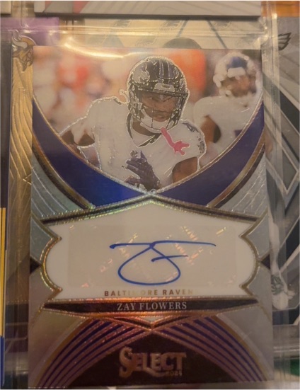 2024 Panini Select Signatures #SSP-ZFS Zay Flowers — front