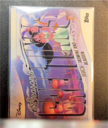 2025 Topps Disney Wonder Seasons Greetings #SG-9 Aladdin & Jasmine — front