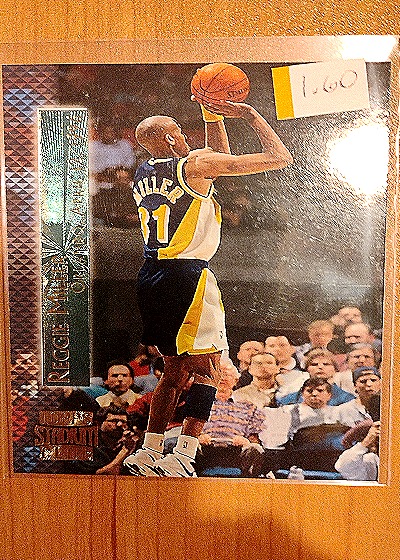 1996-97 Topps Stadium Club Shining Moments #SM7 Reggie Miller — front