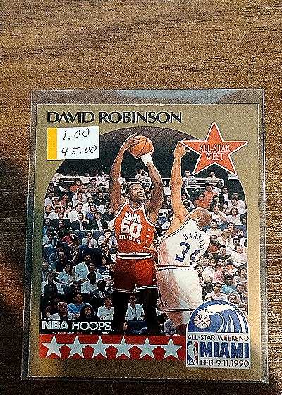 1990 NBA Hoops #24 David Robinson All-Star West — front