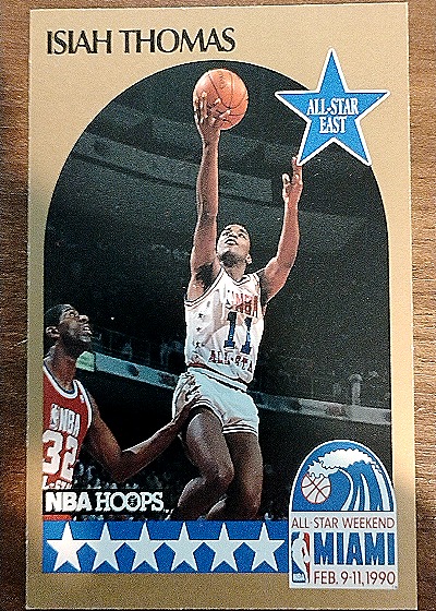 1990-91 Hoops #11 Isiah Thomas — front