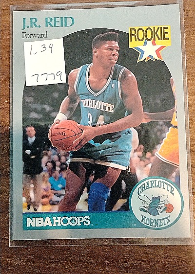 1990-91 NBA Hoops #57 J.R. Reid — front