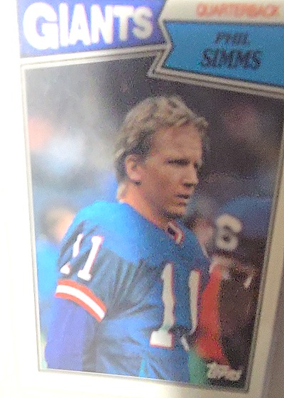1987 Topps #10 Phil Simms — front