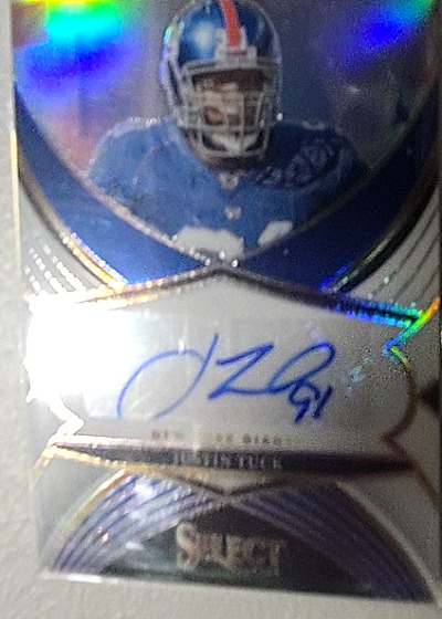 2024 Panini Select #SSP-JTK Justin Tuck Select Signatures — front
