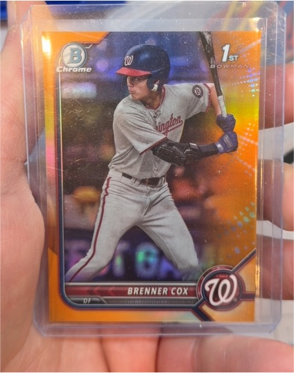 2022 Bowman Draft Chrome #BDC-196 Brenner Cox — front