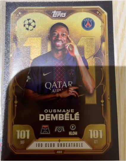 2025/26 Topps Match Attax UEFA 100 Club #468 Ousmane Dembélé — front