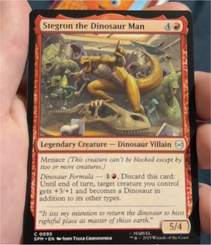 2025 Marvel's Spider-Man #95 Stegron the Dinosaur Man — front