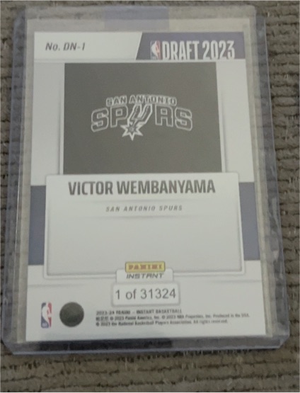 2023 Panini Instant Draft #DN-1 Victor Wembanyama — front
