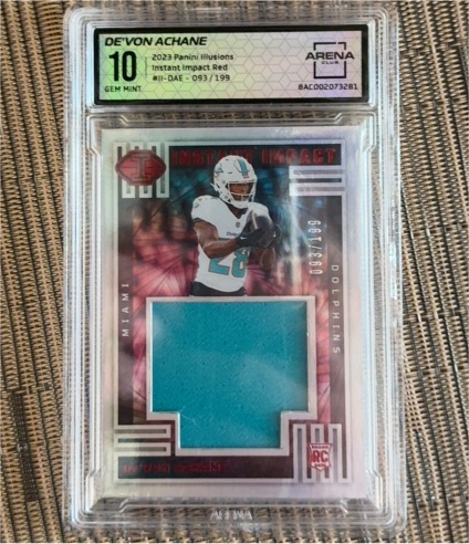 2023 Panini Illusions #II-DAE-093 De'Von Achane — front