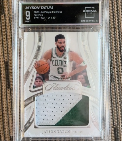 2023-24 Panini Flawless #9 Jayson Tatum — front