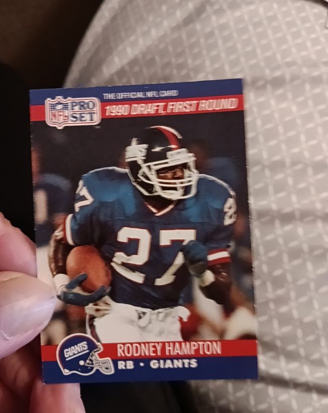 1990 Pro Set #692 Rodney Hampton — front