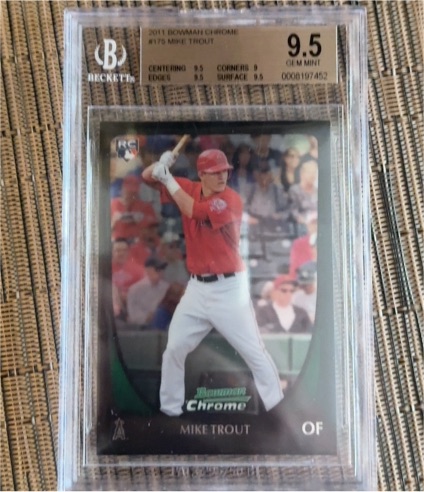 2011 Bowman Chrome #175 Mike Trout — front