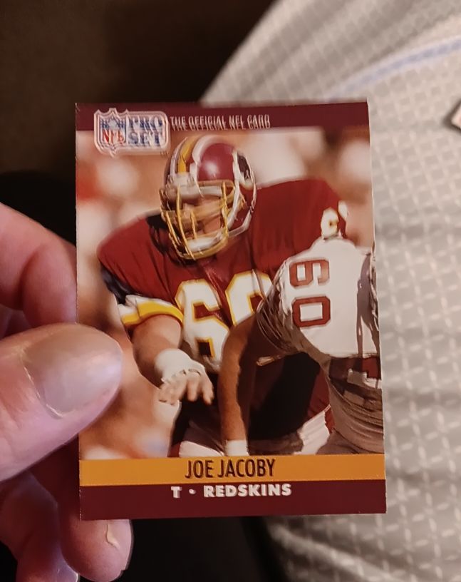 1990 Pro Set #664 Joe Jacoby — front