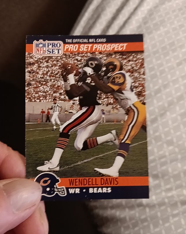 1990 Pro Set #727 Wendell Davis — front
