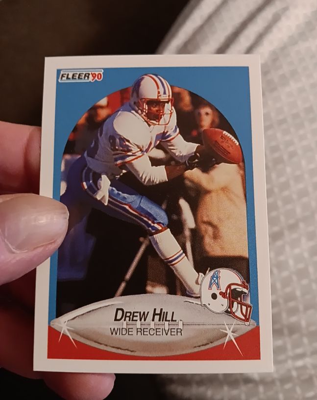 1990 Fleer #? Drew Hill — front