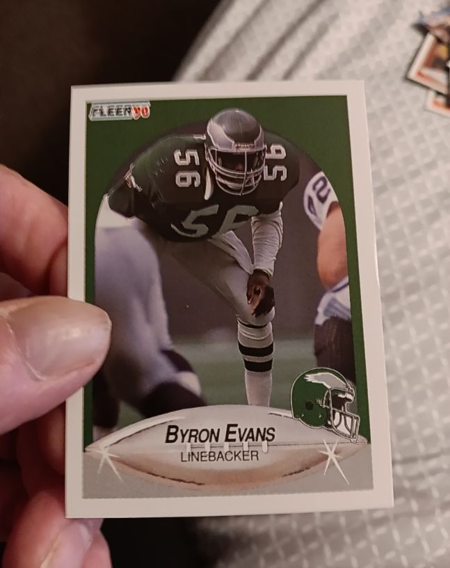 1990 Fleer #83 Byron Evans — front