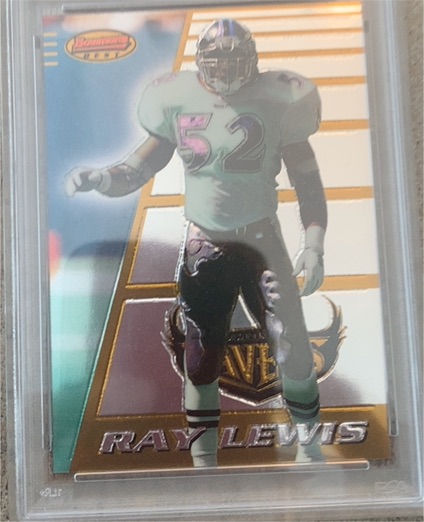 1996 Bowman's Best #164 Ray Lewis — front