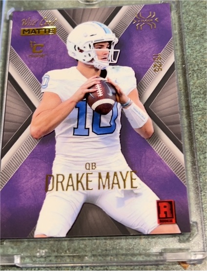 2023 Wild Card Matte #BC-DM Drake Maye — front