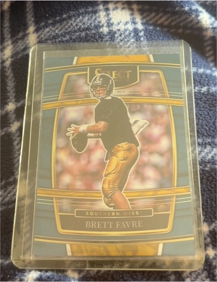 2022 Panini Select Draft Picks #51 Brett Favre Southern Miss — front