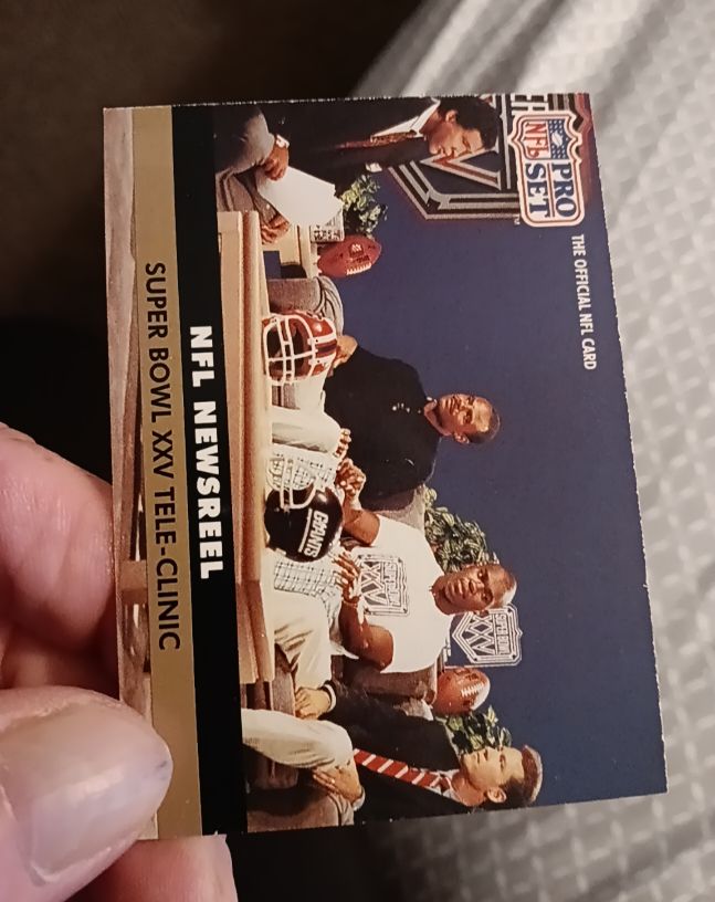 1991 Pro Set #349 Super Bowl XXV Tele-Clinic — front
