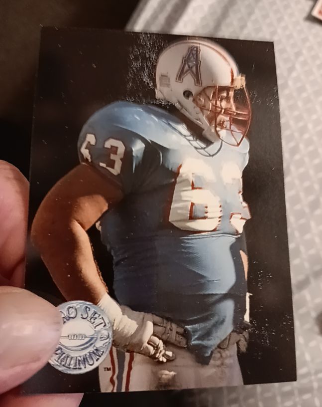 1991 Pro Set Platinum #24 Bruce Matthews — front