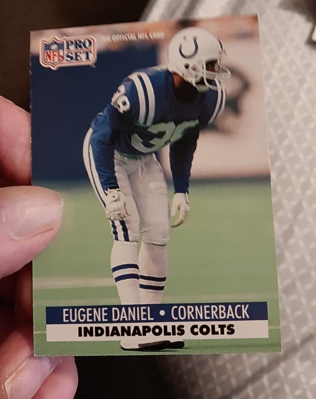 1991 Pro Set #38 Eugene Daniel — front