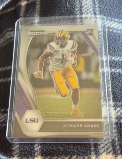 2021 Panini Prizm Draft Picks #112 Ja'Marr Chase — front