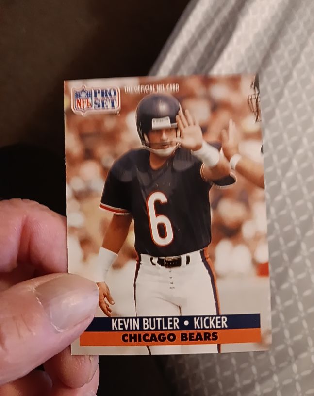 1990 Pro Set Kevin Butler Chicago Bears — front