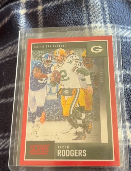 2020 Panini Score #228 Aaron Rodgers — front