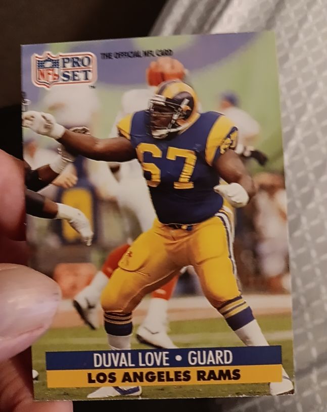 1991 Pro Set #67 Duval Love — front
