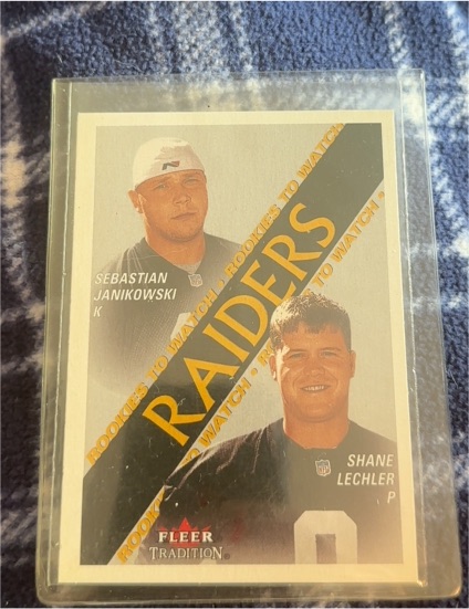 2000 Fleer Tradition #356 Sebastian Janikowski / Shane Lechler — front