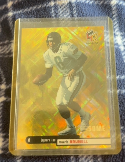 1996 Fleer #8 Mark Brunell — front