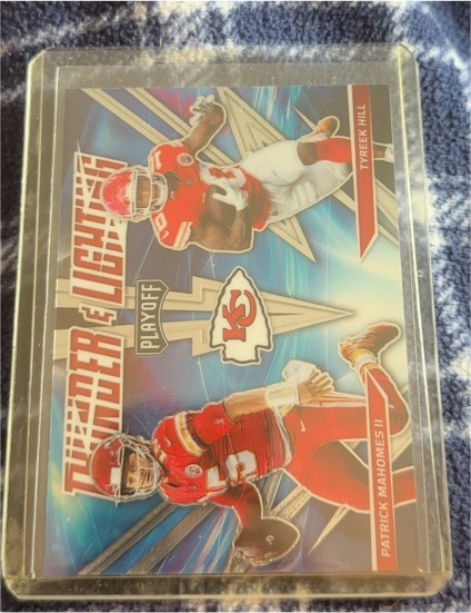 2021 Panini Playoff Thunder and Lightning #TL-5 Patrick Mahomes II/Tyreek Hill — front