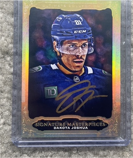 2024-25 Upper Deck Ultimate Collection Signature Masterpieces Dakota Joshua — front