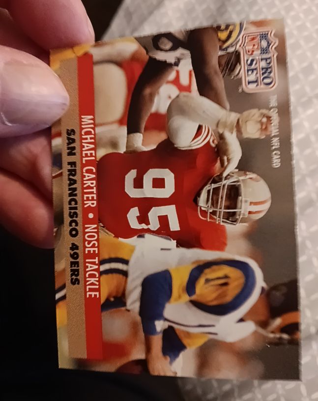 1991 Pro Set #290 Michael Carter — front