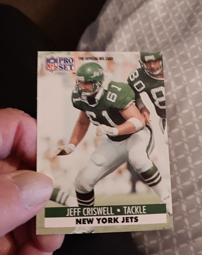 1991 Pro Set #245 Jeff Criswell — front