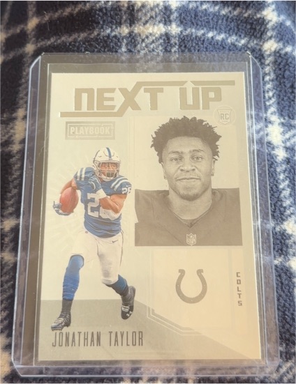 2020 Panini Playbook Next Up #NU-17 Jonathan Taylor — front