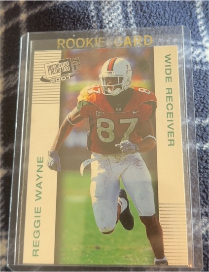 2001 Press Pass #87 Reggie Wayne — front