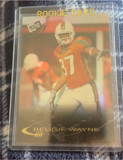2001 Press Pass #25 Reggie Wayne Rookie Card — front