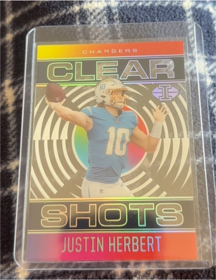 2021 Panini Illusions #CS-1 Justin Herbert Clear Shots — front