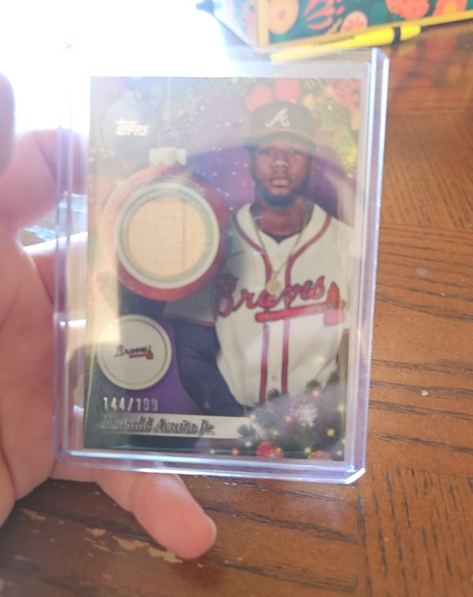 2025 Topps Holiday #PR-RA Ronald Acuna Jr. — front