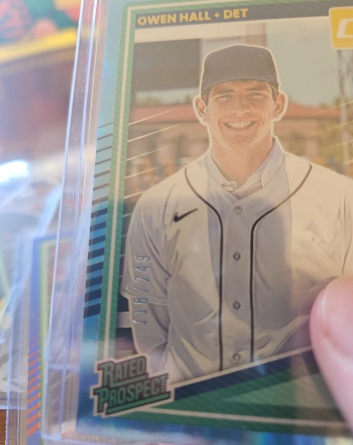 2025 Donruss Rated Prospect #130 Owen Hall — front
