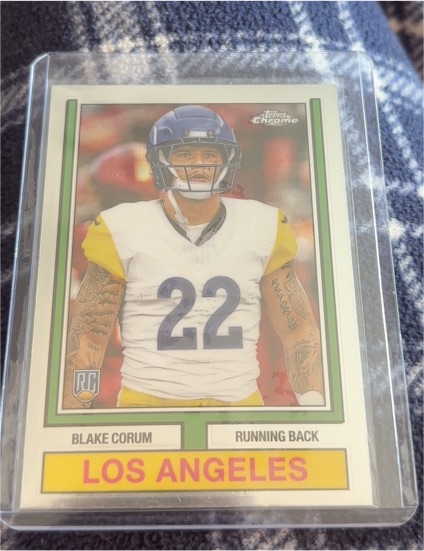 2024 Topps Chrome 1974 Topps Throwback #74TF-14 Blake Corum — front