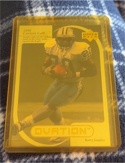 1999 Upper Deck Ovation Curtain Calls #CC23 Barry Sanders — front