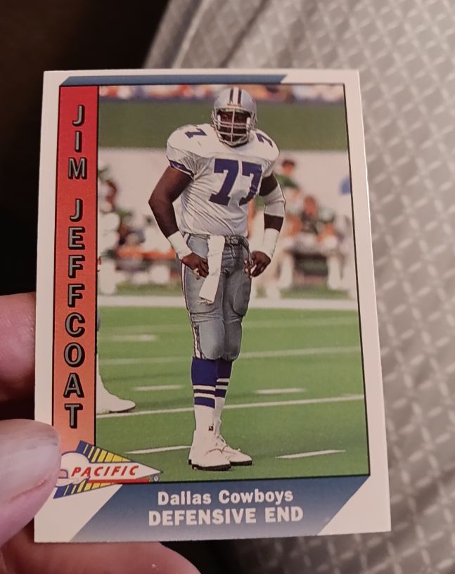1991 Pacific #77 Jim Jeffcoat — front