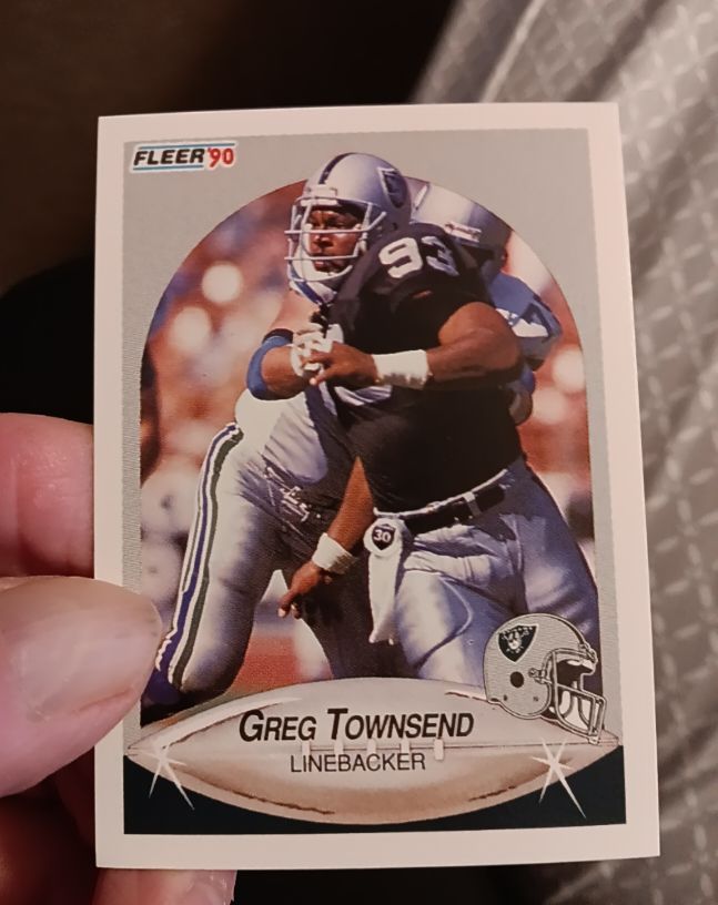 1990 Fleer #261 Greg Townsend — front