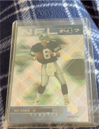 1999 Upper Deck HoloGrFX #N6 Troy Aikman — front